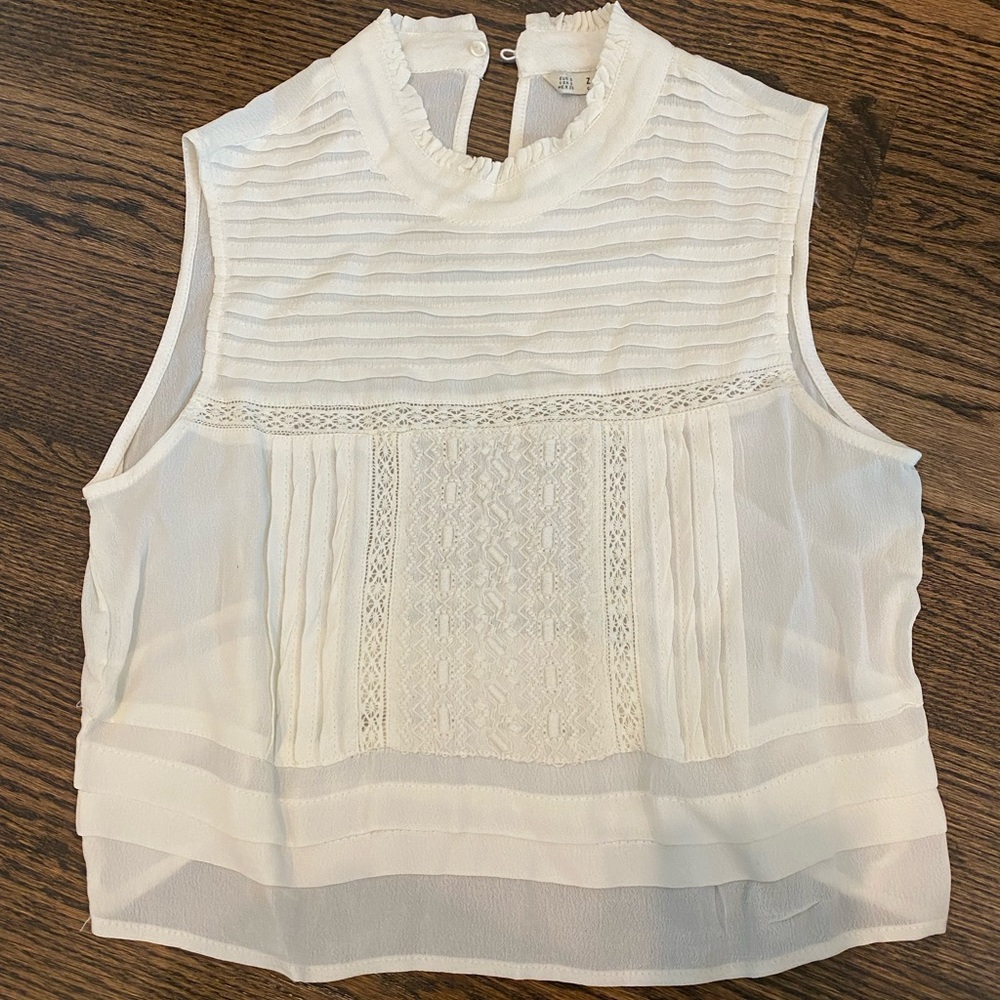 Zara white camisole